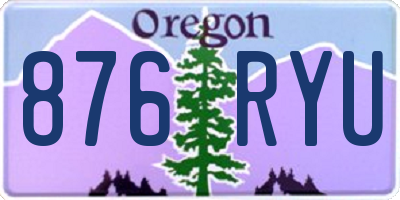 OR license plate 876RYU