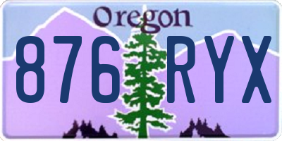 OR license plate 876RYX
