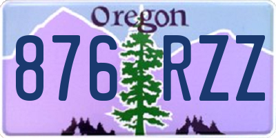 OR license plate 876RZZ