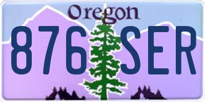 OR license plate 876SER