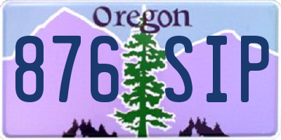 OR license plate 876SIP