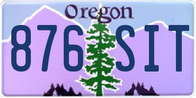 OR license plate 876SIT
