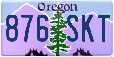 OR license plate 876SKT