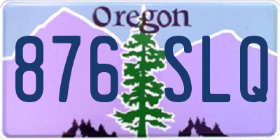 OR license plate 876SLQ