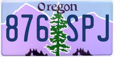 OR license plate 876SPJ