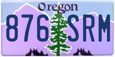 OR license plate 876SRM