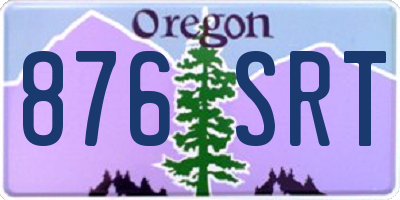 OR license plate 876SRT
