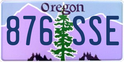 OR license plate 876SSE
