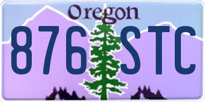OR license plate 876STC