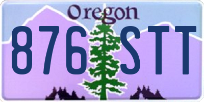 OR license plate 876STT