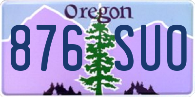 OR license plate 876SUO