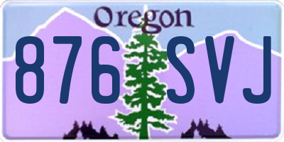OR license plate 876SVJ