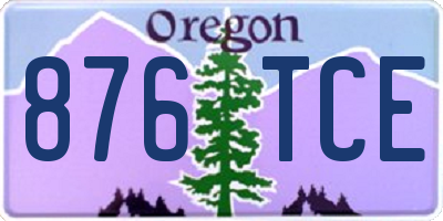 OR license plate 876TCE