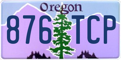 OR license plate 876TCP