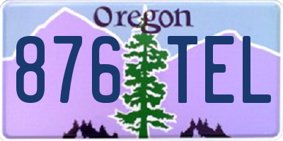 OR license plate 876TEL