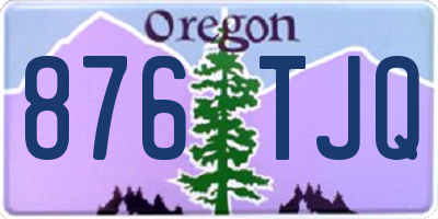 OR license plate 876TJQ