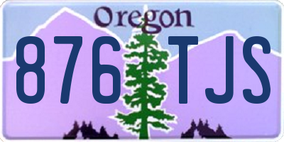 OR license plate 876TJS