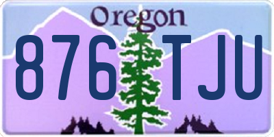 OR license plate 876TJU