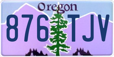 OR license plate 876TJV