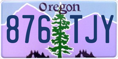 OR license plate 876TJY