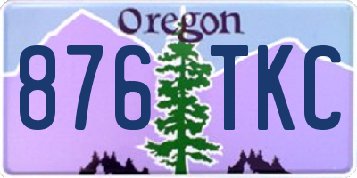 OR license plate 876TKC