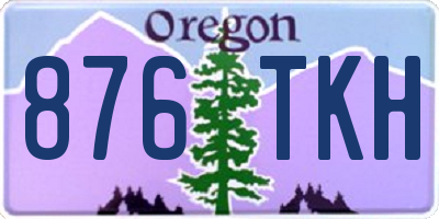 OR license plate 876TKH