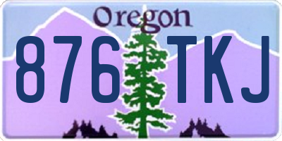 OR license plate 876TKJ
