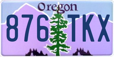 OR license plate 876TKX