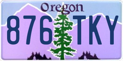 OR license plate 876TKY