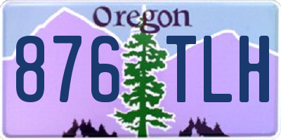 OR license plate 876TLH