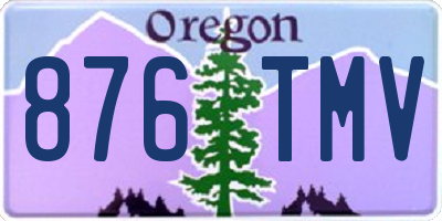 OR license plate 876TMV