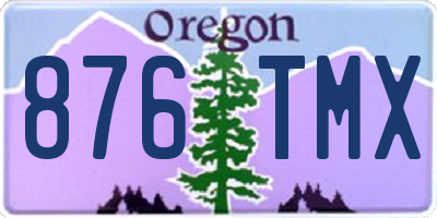 OR license plate 876TMX