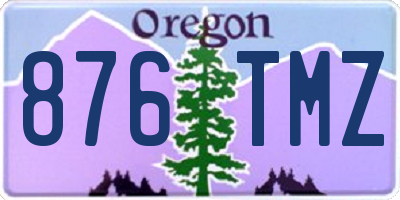 OR license plate 876TMZ