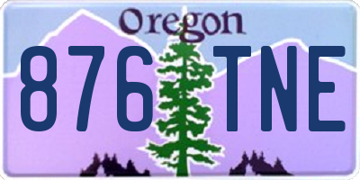 OR license plate 876TNE