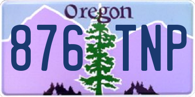 OR license plate 876TNP