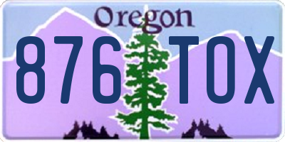 OR license plate 876TOX