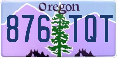 OR license plate 876TQT