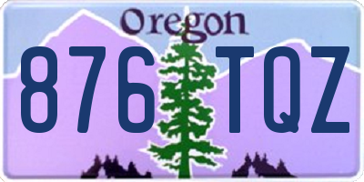 OR license plate 876TQZ