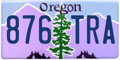 OR license plate 876TRA