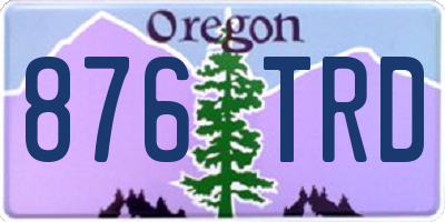OR license plate 876TRD