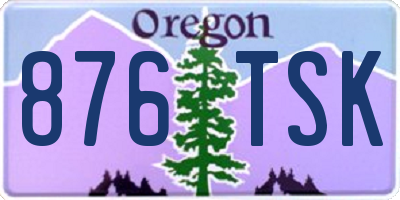 OR license plate 876TSK