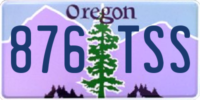 OR license plate 876TSS