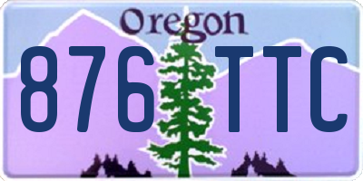 OR license plate 876TTC