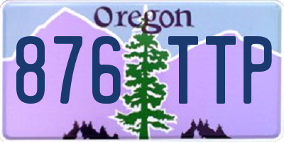 OR license plate 876TTP