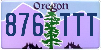 OR license plate 876TTT