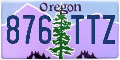 OR license plate 876TTZ