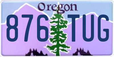 OR license plate 876TUG