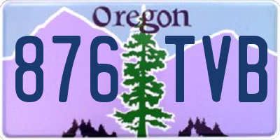 OR license plate 876TVB