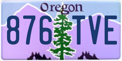 OR license plate 876TVE