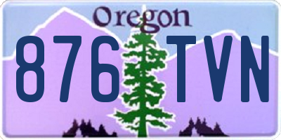 OR license plate 876TVN
